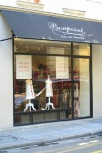 le magasin de destockage de la marque bonpoint à Paris