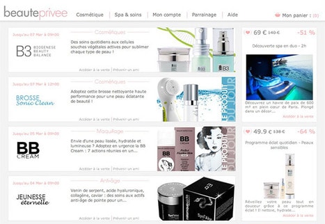 beauteprivee.com est un des meilleurs sites de ventes privées de produits de beauté et de maquillage