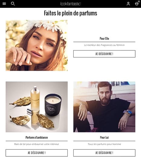 lookfantastic est un des meilleurs sites de parfums pas cher