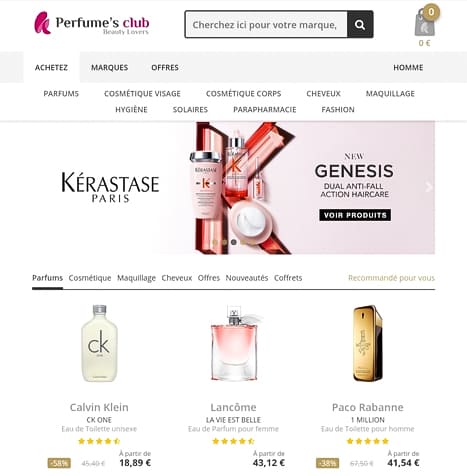 Perfume's club est un des meilleurs sites de parfums pas cher