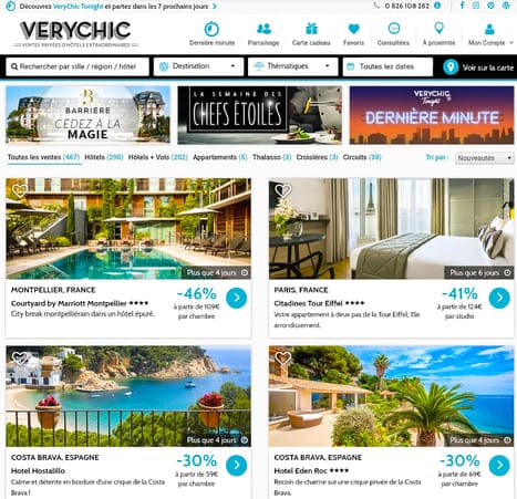 verychic.com est un des meilleurs sites de ventes privées de voyages