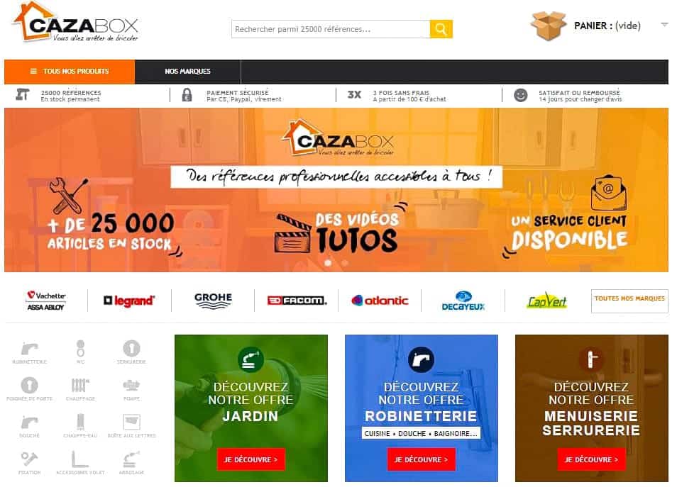 cazabox est un des meilleurs sites de bricolage pas cher